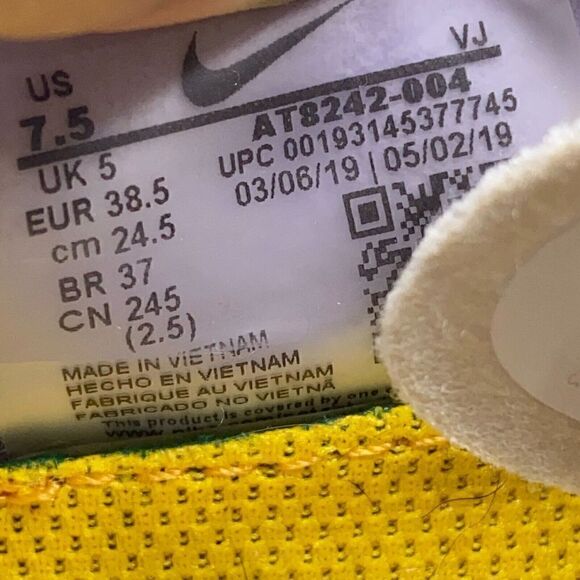 Nike Zoom Pegasus Turbo 2 Women's Size 7.5 Purple White Running Shoes AT8242-004 - Picture 11 of 11